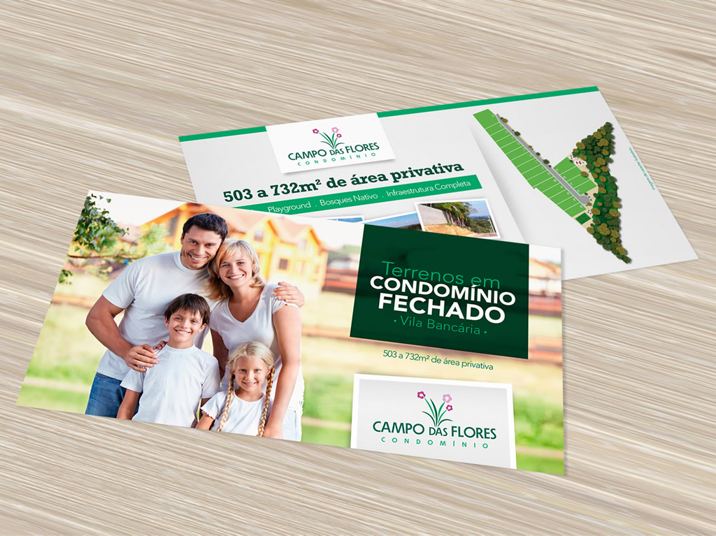 Folder . Condomínio Campo das Flores